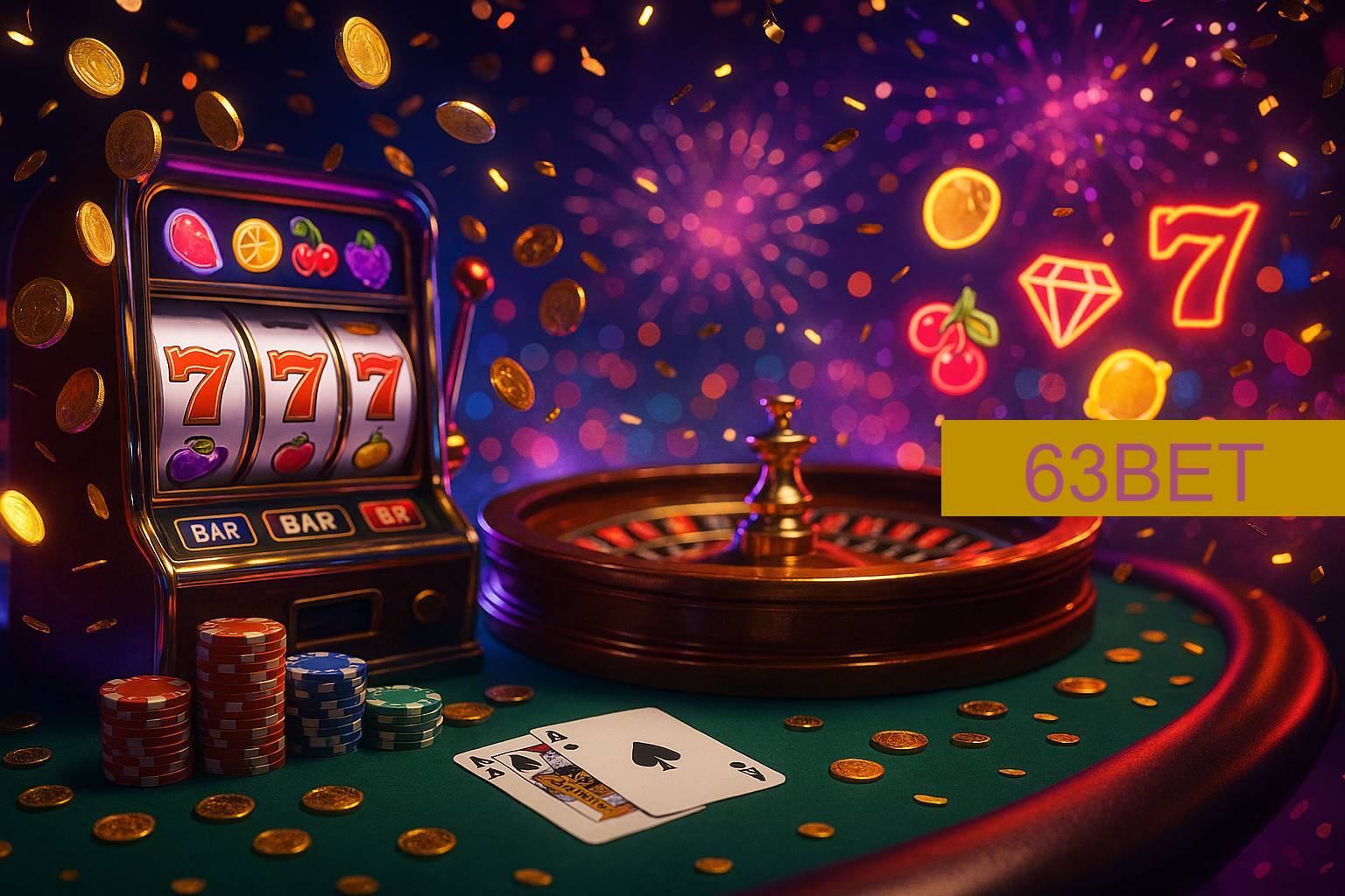 Jogos emocionantes no 63BET